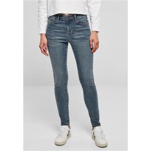 Dámské Skinny Jeans se středním pasem - modré obraz