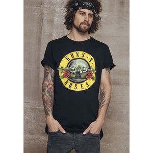 Černé tričko s logem Guns n' Roses obraz