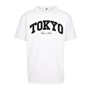 Oversize tričko Tokyo College bílé obraz