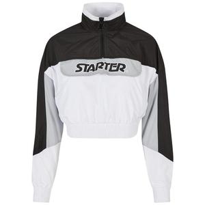 Dámská bunda Starter Colorblock Pull Over Jacket černo/bílá obraz