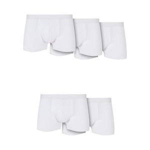 Pevné boxerky z organické bavlny 5-balení bílá+bílá+bílá+bílá+bílá obraz