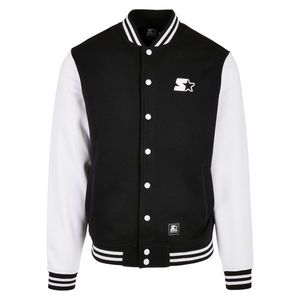 Starter College Fleece Jacket černo/bílá obraz