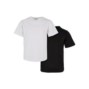 Chlapecké organické základní tričko 2-balení bílá/černá obraz