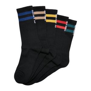 Ponožky s logem 5-balení černé obraz