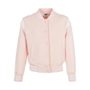 Dívčí mikina Inset College Sweat Jacket růžová/bílá obraz