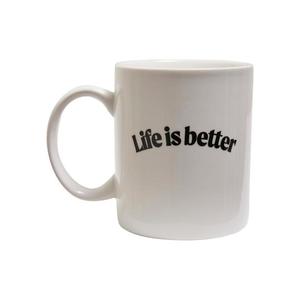 Život je lepší pohár bílý obraz
