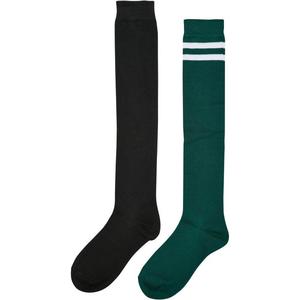 Dámské vysokoškolské ponožky 2-balení černá/jaspisová obraz