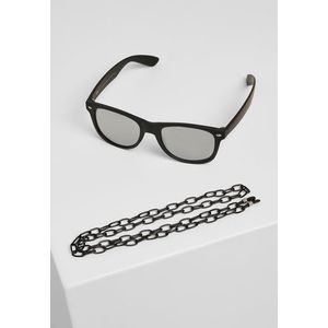 Sluneční brýle Likoma Mirror With Chain černo/stříbrná obraz