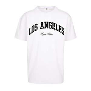 L.A. College Oversize tričko bílé obraz