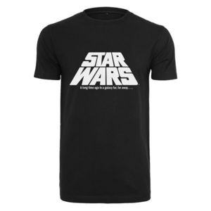 Černé tričko s originálním logem Star Wars obraz