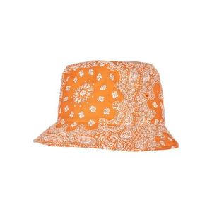 Bandana Print Bucket Hat oranžová obraz