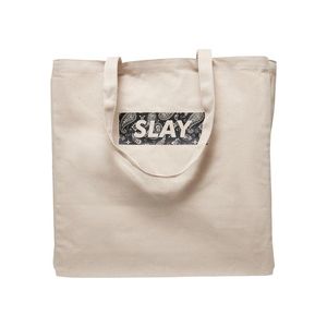 Plátěná taška SLAY Oversize bílá obraz