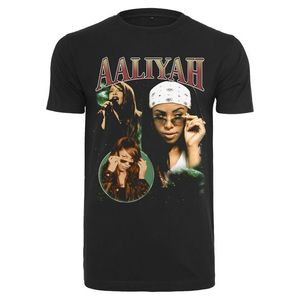 Aaliyah Retro Oversize tričko černé obraz
