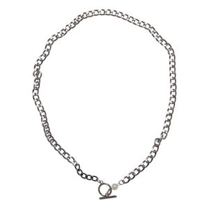 Perlový náhrdelník - stříbrné barvy obraz