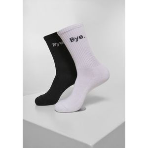 HI - Bye Socks krátké 2-balení černo/bílé obraz