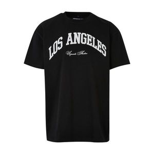 L.A. College Oversize tričko černé barvy obraz