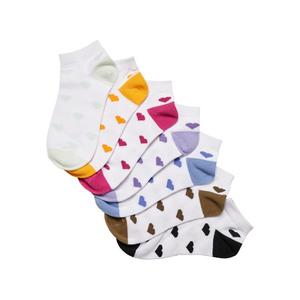 Ponožky do tenisek z recyklované příze Heart 7-Pack multicolor obraz