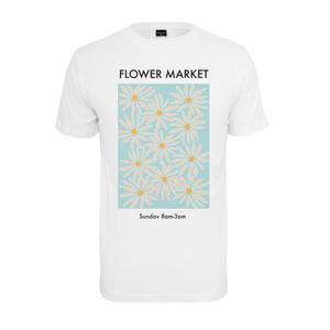 Dámské tričko z květinového trhu bílé obraz