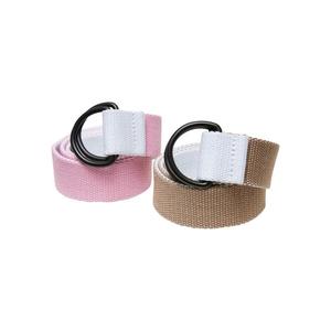 Easy D-Ring Belt Kids 2-Pack bílá/béžová+bílá/růžová obraz