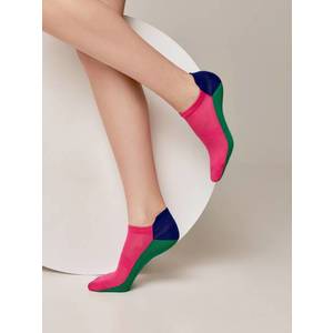 Conte Woman's Socks 393 Fuchsia Green obraz