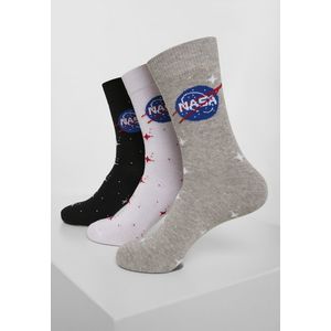 Ponožky NASA Insignia 3-Pack černá/šedá/bílá obraz