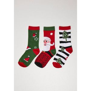 Vánoční ponožky Stripe Santa - 3-Pack multicolor obraz