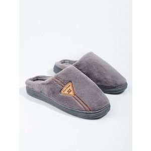 Warm grey Shelvt men's slippers obraz