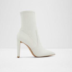 Bílé dámské kotníkové boty na vysokém podpatku ALDO Dove obraz