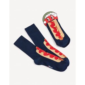 Tmavě modré pánské vzorované ponožky Celio Hot Dog obraz