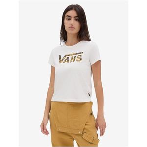 Bílé dámské tričko VANS Warped Floral - Dámské obraz