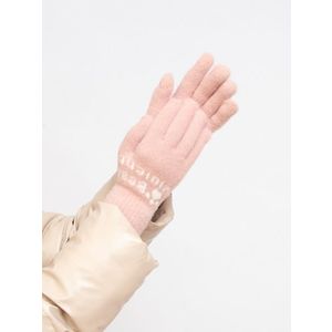 Light pink women's gloves Shelvt obraz