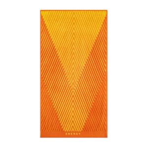 Zwoltex Unisex's Sport Towel Energy AB Orange/Yellow obraz