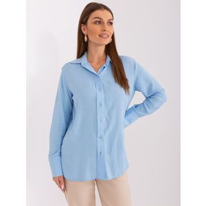 Světle modrá klasická košile s límečkem obraz