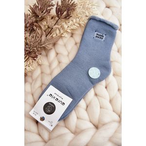 Dámské tlusté ponožky modré obraz