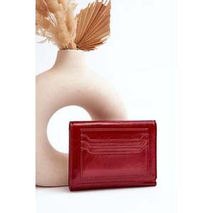 Dámská peněženka vyrobená z ekokůže červené Joanela obraz