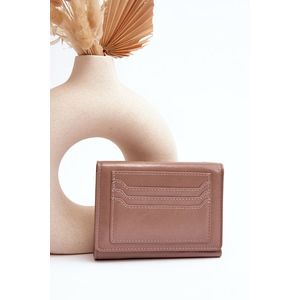 Dámská peněženka vyrobená z ekokůže béžová Joanela obraz