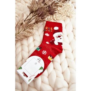 Dámské Ponožky S Santa Claus Red obraz