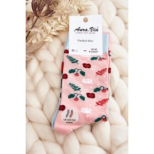 Pánské neladící ponožky, jahodově růžové obraz