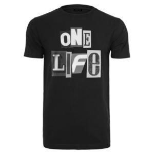 Černé tričko One Life obraz