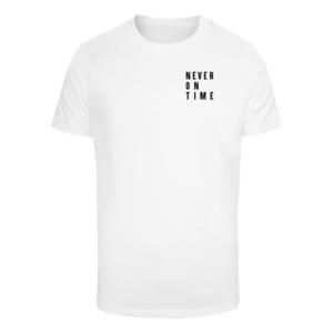 Pánské tričko Never On Time - bílé obraz