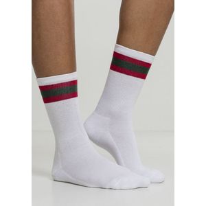 Ponožky Stripy Sport 2-Pack bílá/ervená/zelená obraz