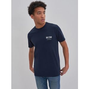 Big Star Man's T-shirt 152168 Navy Blue 403 obraz