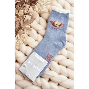 Silné Bavlněné Ponožky S Modrým Medvídkem obraz