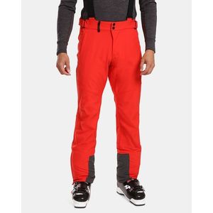 Červené pánské softshellové lyžařské kalhoty Kilpi RHEA obraz