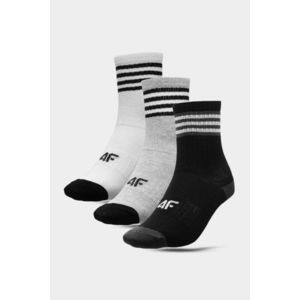 4F Casual Boys Vysoké kotníkové ponožky 3-PACK Vícebarevné obraz