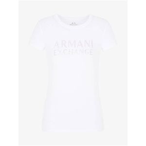 Bílé dámské triko Armani Exchange obraz