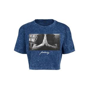 Dámské tričko Pray - modré obraz