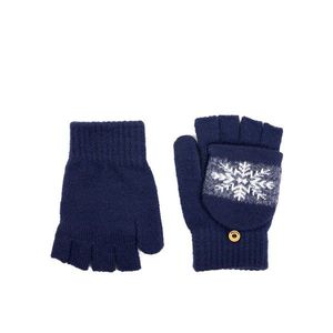 Art Of Polo Unisex's Gloves rk23369-6 White/Navy Blue obraz