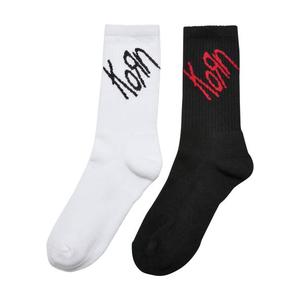 Ponožky Korn - 2 balení - černá/bílá obraz