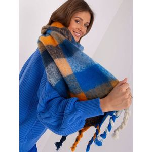 Dámský šátek s barevným károvaným vzorem obraz